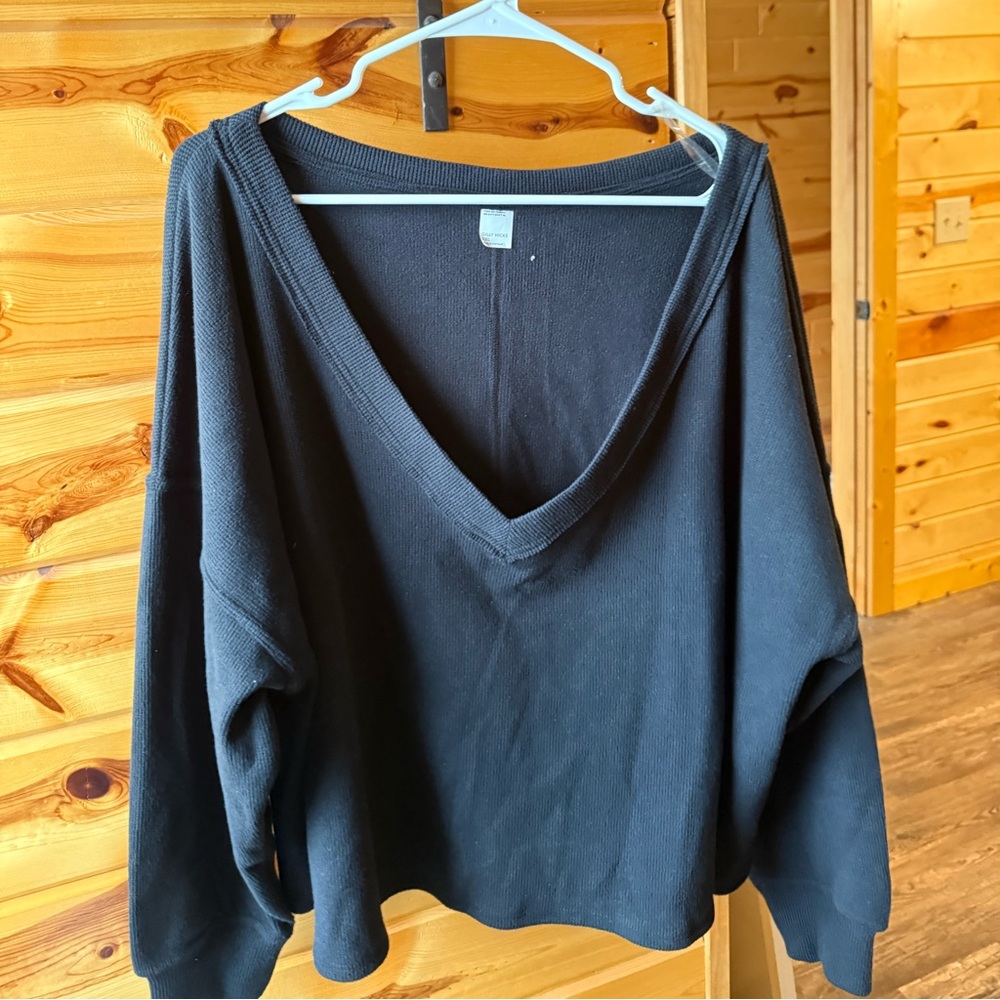Gilly Hicks Black V-Neck Sweater